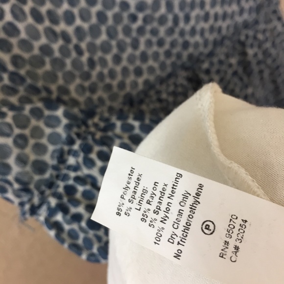 SALE
 Anthro Sparrow Blue Polka Dot Aline DressE41 - Picture 6 of 8